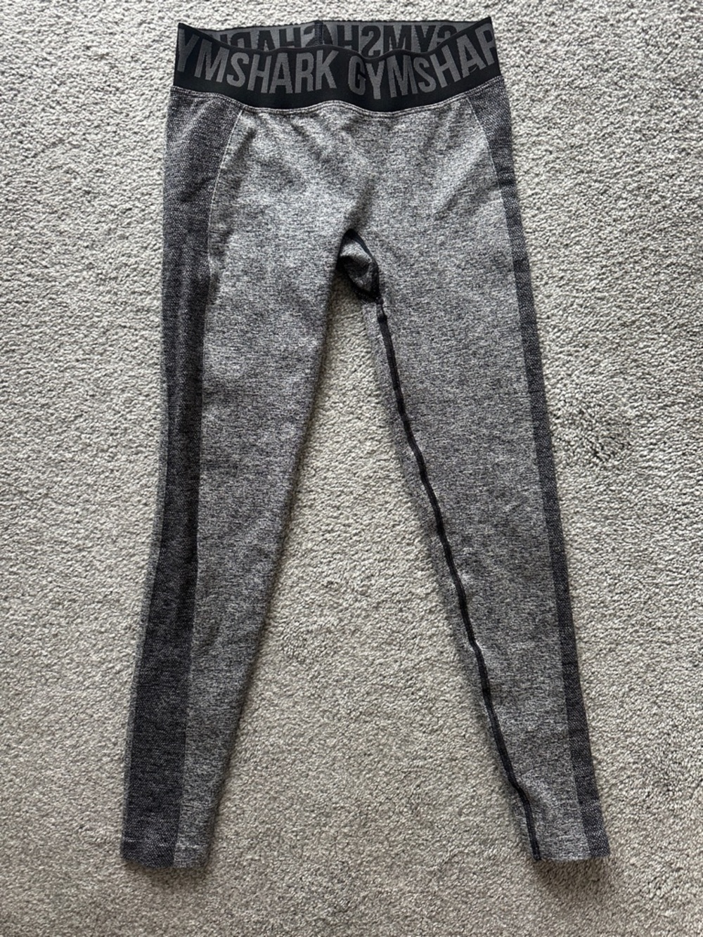 Gymshark women’s Grey Seamless Logo Waistband Leggings